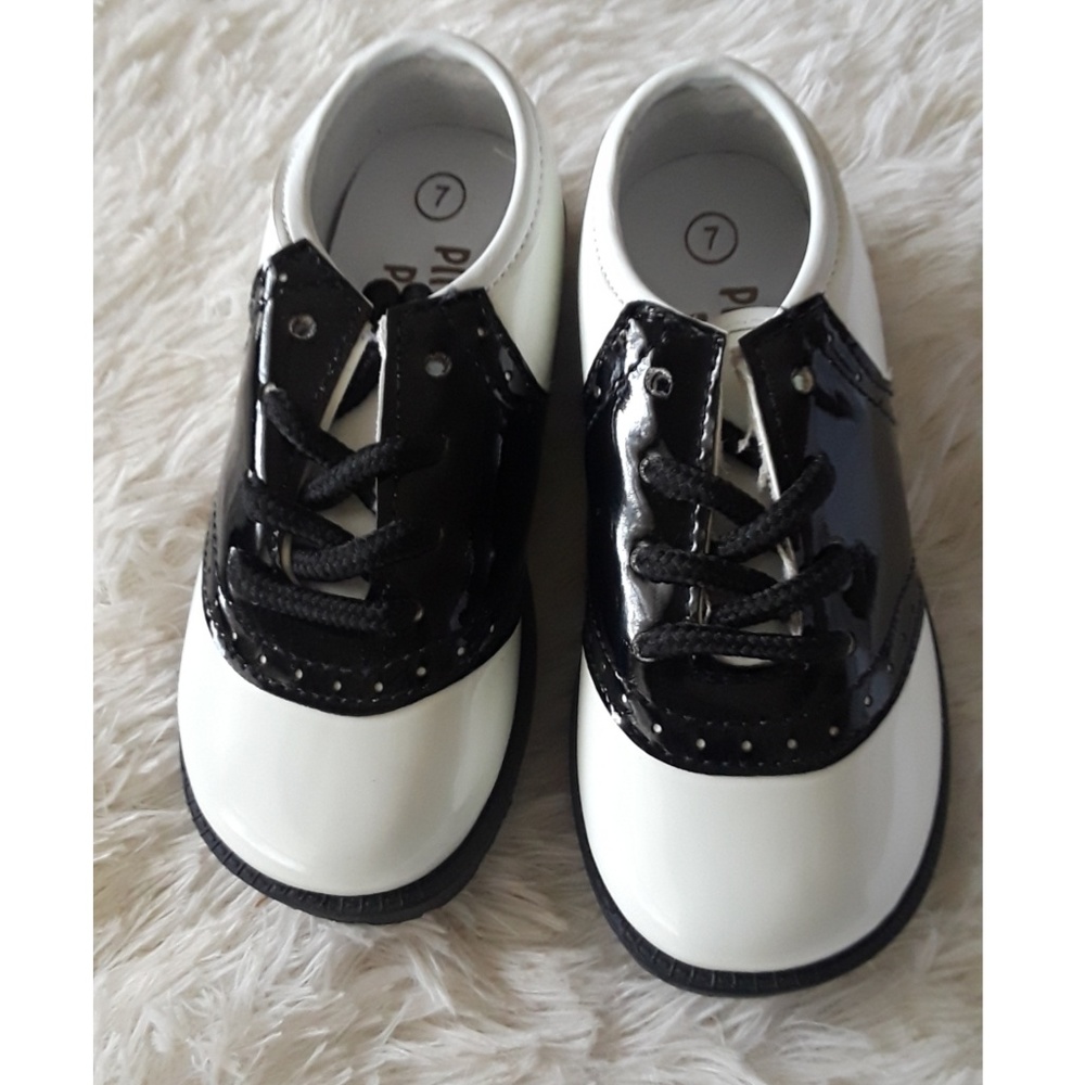 BLACK AND WHITE Saddle Shoes vintage style - Picture 4 of 8